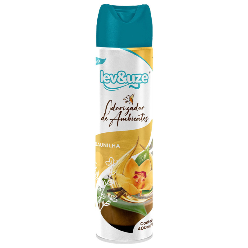 ODORIZANTE DE AMBIENTE LEV&UZE 400ML BAUNILHA - CX COM 6 UN
