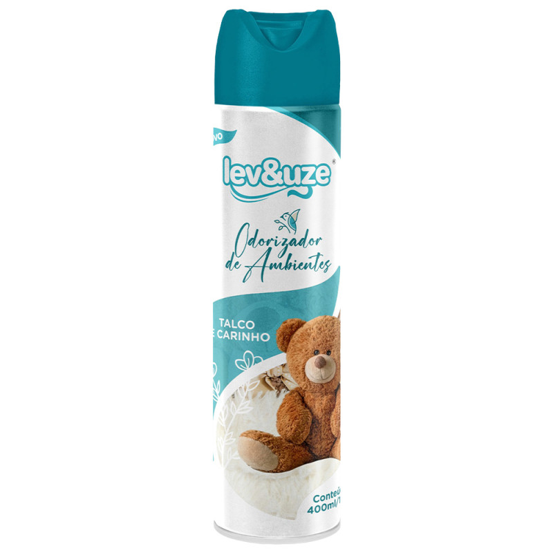 ODORIZANTE DE AMBIENTE LEV&UZE 400ML TALCO CARINHO - CX COM 6 UN