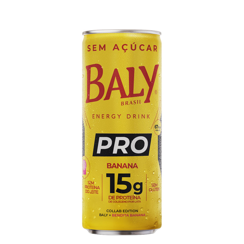 ENERGÉTICO BALY PRO 250ML BANANA - FD COM 6 UN