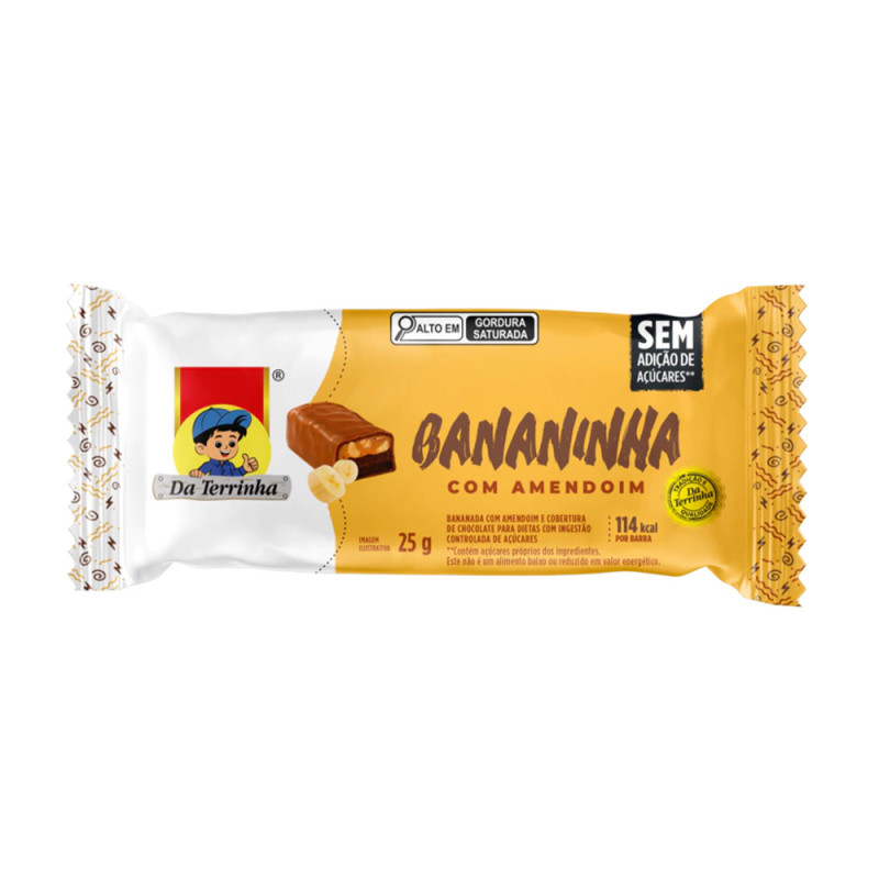 BANANINHA DA TERRINHA 25GR AMENDOIM - DP COM 12 UN