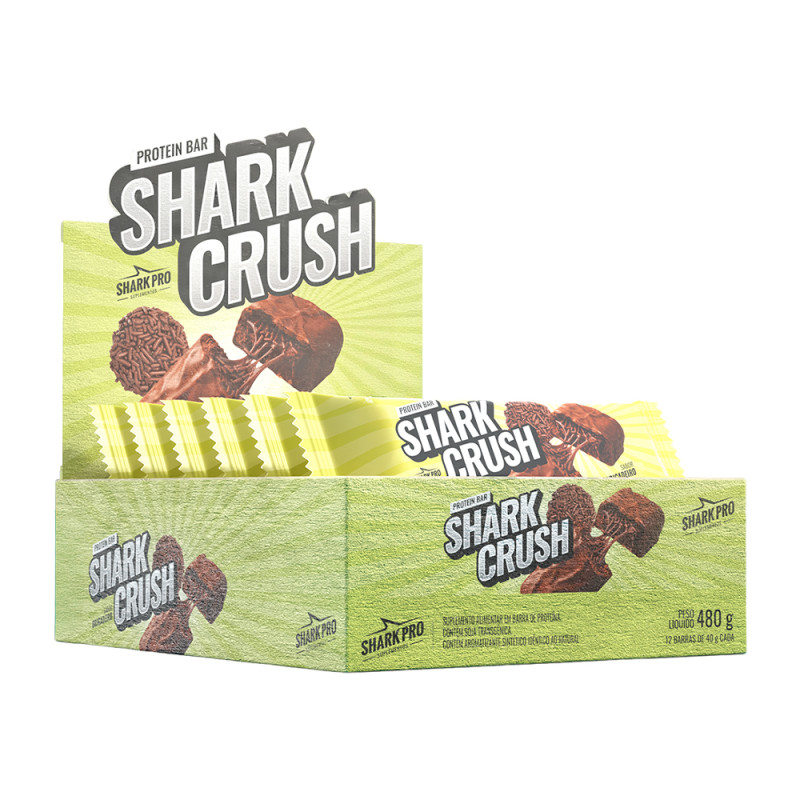 BARRA PROTEICA SHARKCRUSH SHARK PRO 40GR BRIGADEIRO - DP COM 12 UN