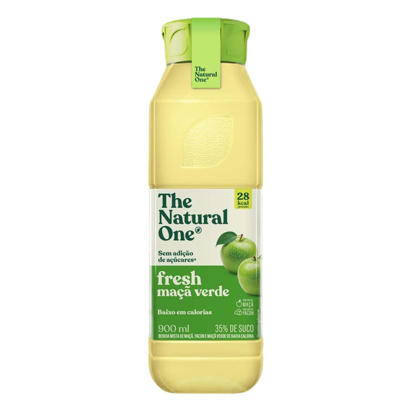 SUCO FRESH NATURAL ONE 900ML MAÇÃ VERDE - FD COM 6 UN