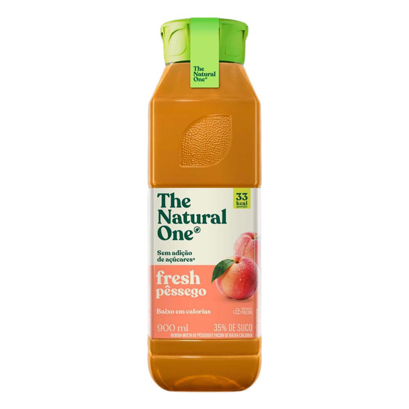 SUCO FRESH NATURAL ONE 900ML PÊSSEGO - FD COM 6 UN