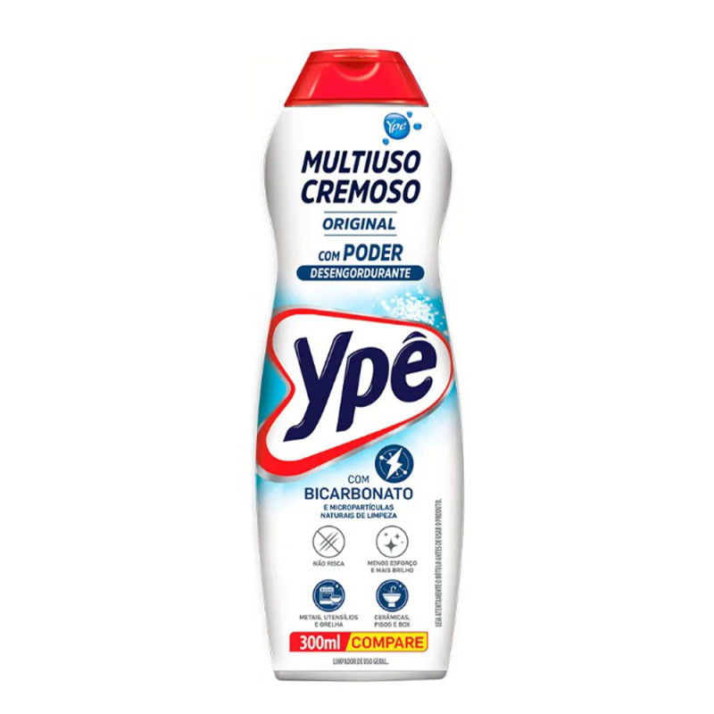 SAPONÁCEO YPÊ MULTIUSO CREMOSO ORIGINAL 300ML - CX COM 24 UN