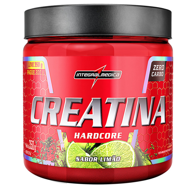 CREATINA HARDCORE INTEGRALMEDICA 350GR - LIMAO . COM 1 UN