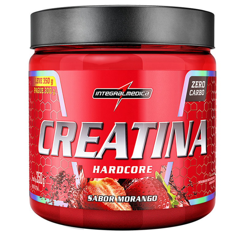 CREATINA HARDCORE INTEGRALMEDICA 350GR MORANGO - UNIDADE