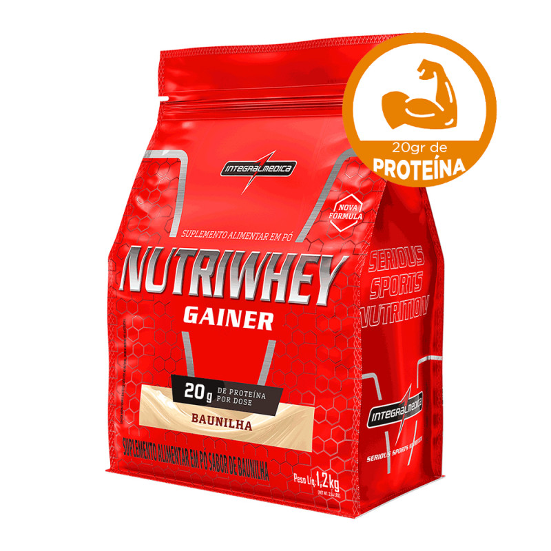 NUTRIWHEY INTEGRALMEDICA POUCH 1,2 KILO BAUNILHA - UNIDADE