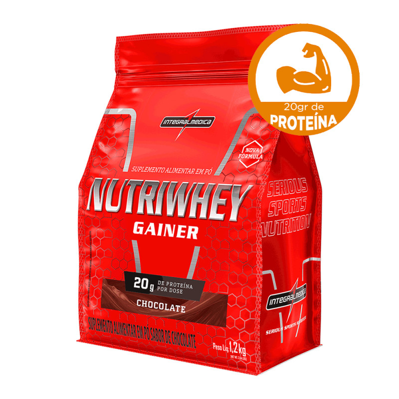 NUTRIWHEY INTEGRALMEDICA POUCH 1,2 KILO CHOCOLATE - UNIDADE