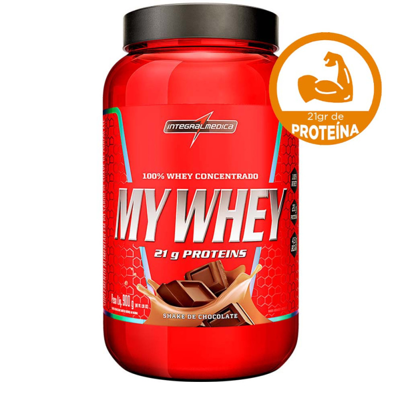 MY WHEY SHAKE INTEGRALMEDICA POTE 900GR CHOCOLATE - UNIDADE