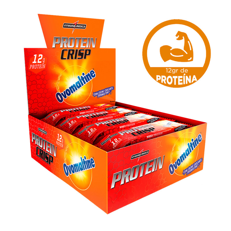 BARRA PROTEIN CRISP INTEGRALMEDICA 45GR OVOMALTINE - DP COM 12 UN
