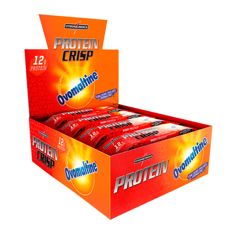 BARRA PROTEIN CRISP INTEGRALMEDICA 45GR OVOMALTINE - DP COM 12 UN