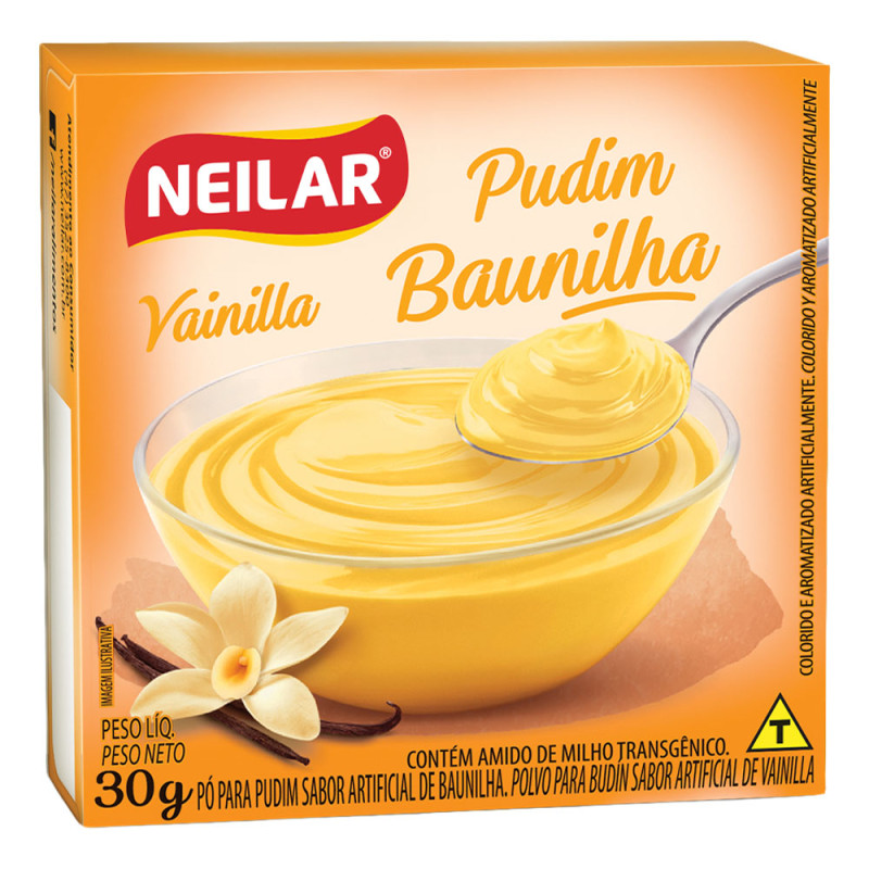 PUDIM NEILAR 30GR BAUNILHA - CX COM 48 UN