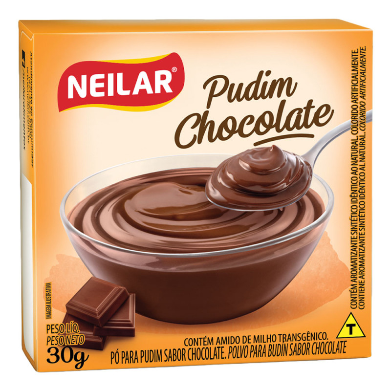 PUDIM NEILAR 30GR CHOCOLATE - CX COM 48 UN
