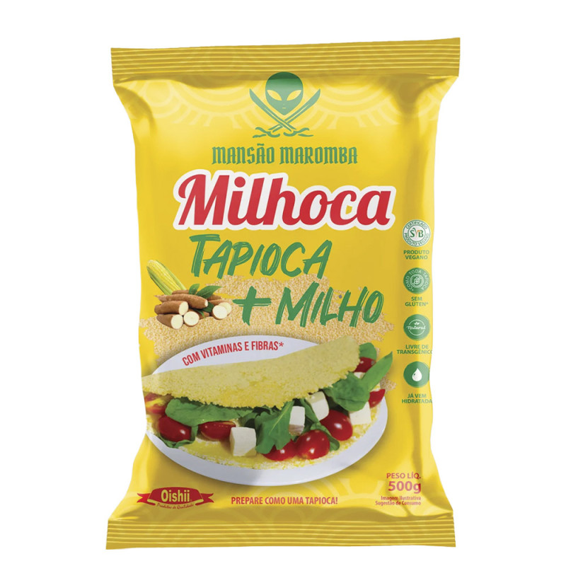 TAPIOCA + MILHO MILHOCA OISHII 500GR - CX COM 20 PC