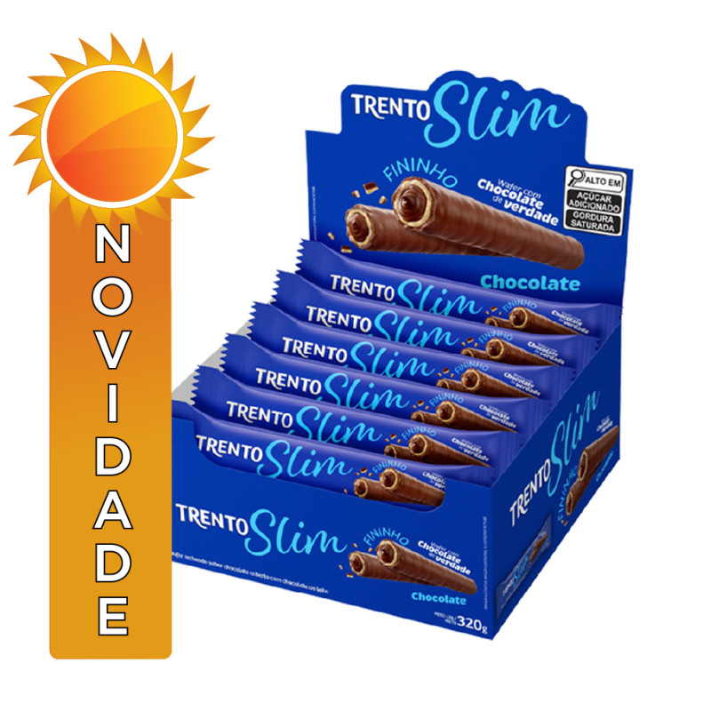 CHOCOLATE TRENTO PECCIN SLIM 20GR CHOCOLATE - DP COM 16 UN