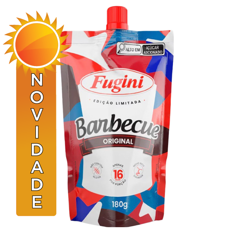MOLHO BARBECUE SACHÊ BICO FUGINI 180GR - CX COM 32 UN