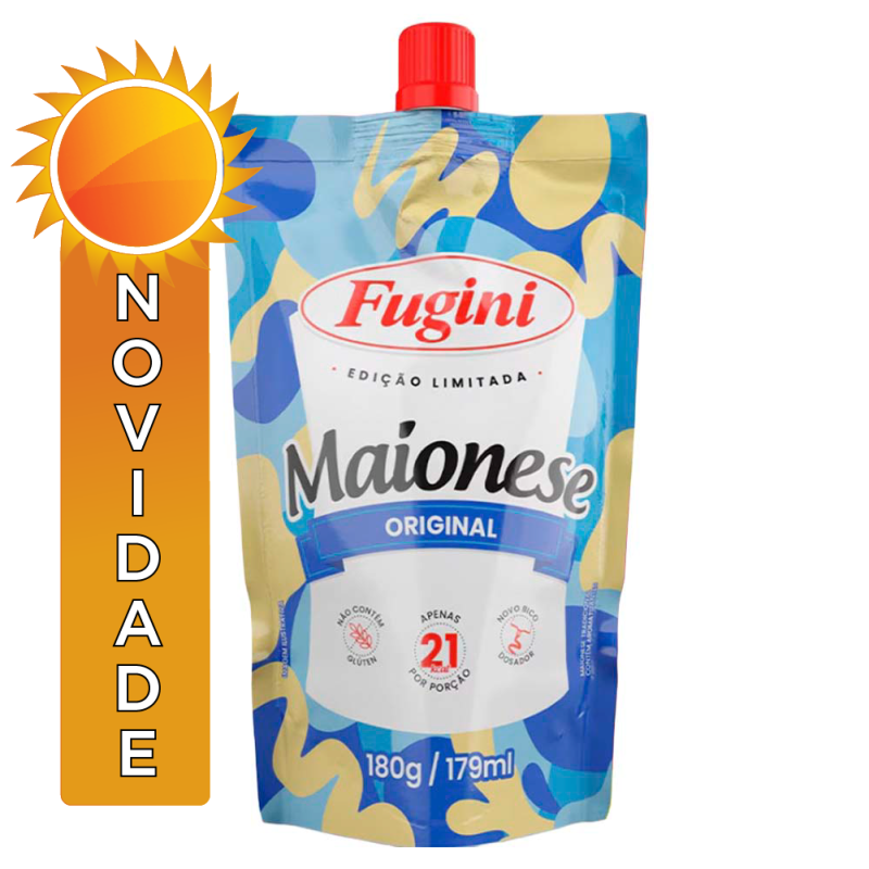 MAIONESE SACHÊ BICO FUGINI 180GR TRADICIONAL - CX COM 32 UN