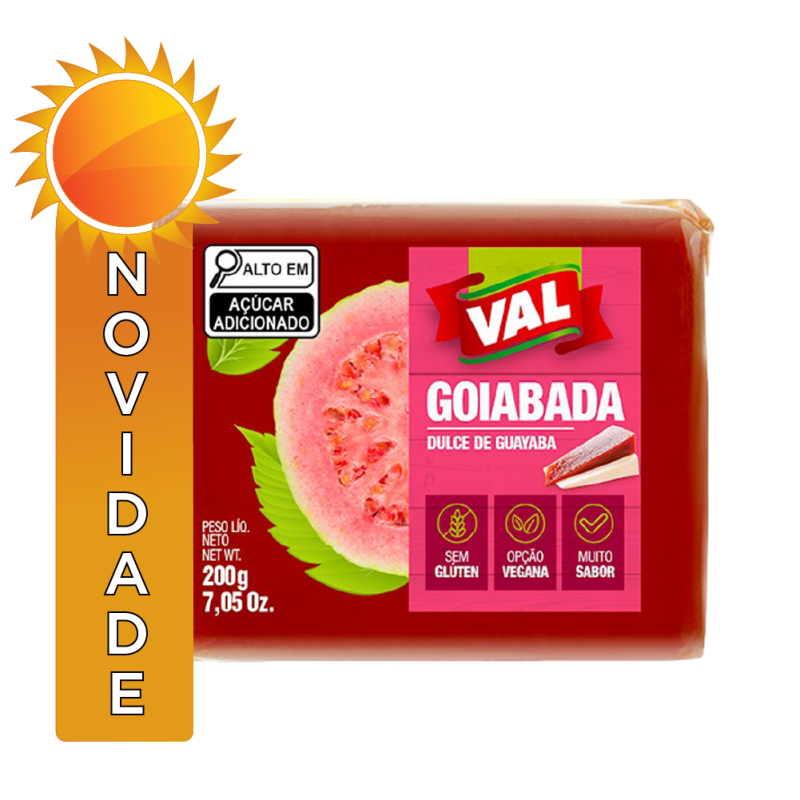 GOIABADA VAL 200GR FLOWPACK - CX COM 36 UN