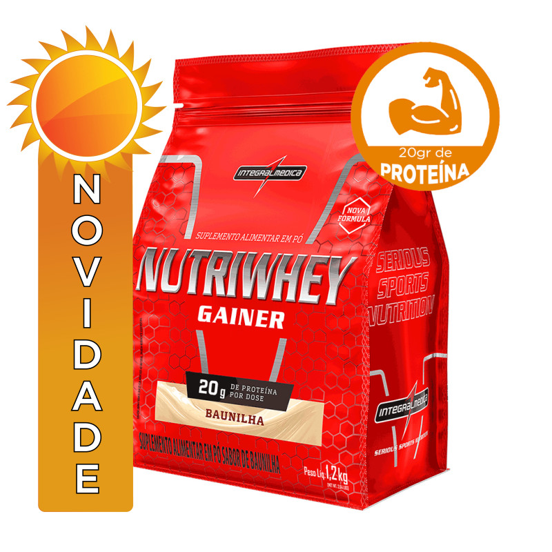 NUTRIWHEY INTEGRALMEDICA POUCH 1,2 KILO BAUNILHA - UNIDADE