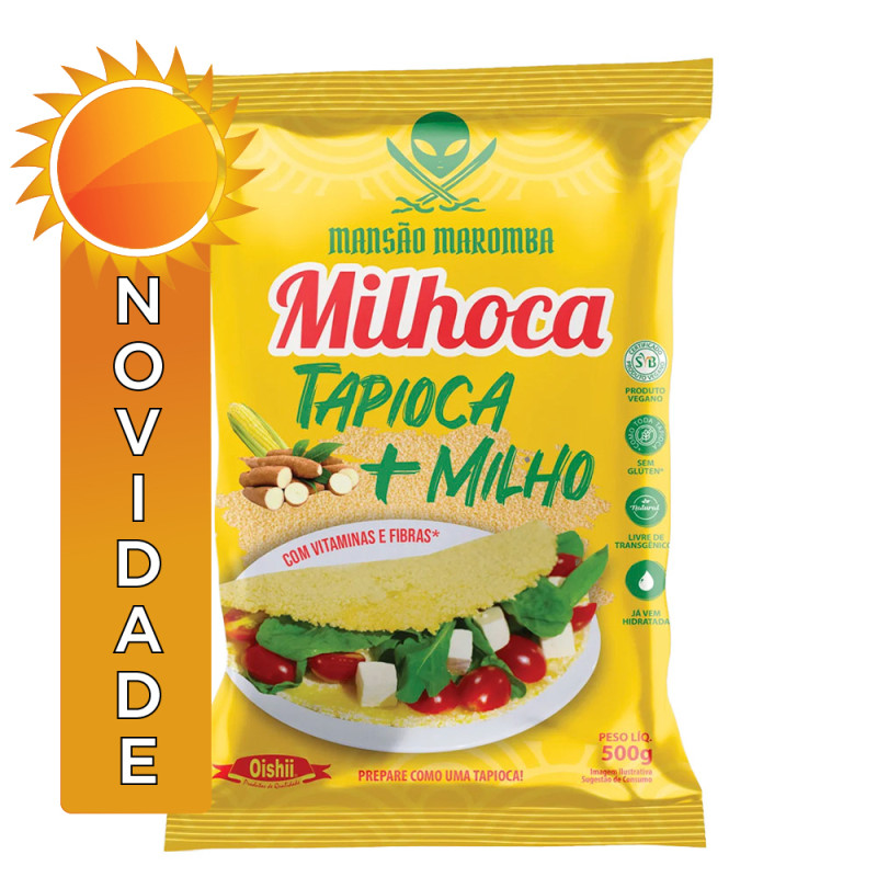 TAPIOCA + MILHO MILHOCA OISHII 500GR - CX COM 20 PC