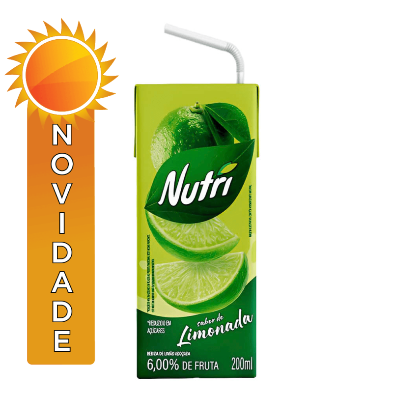SUCO NUTRI 200ML LIMONADA - CX COM 27 UN