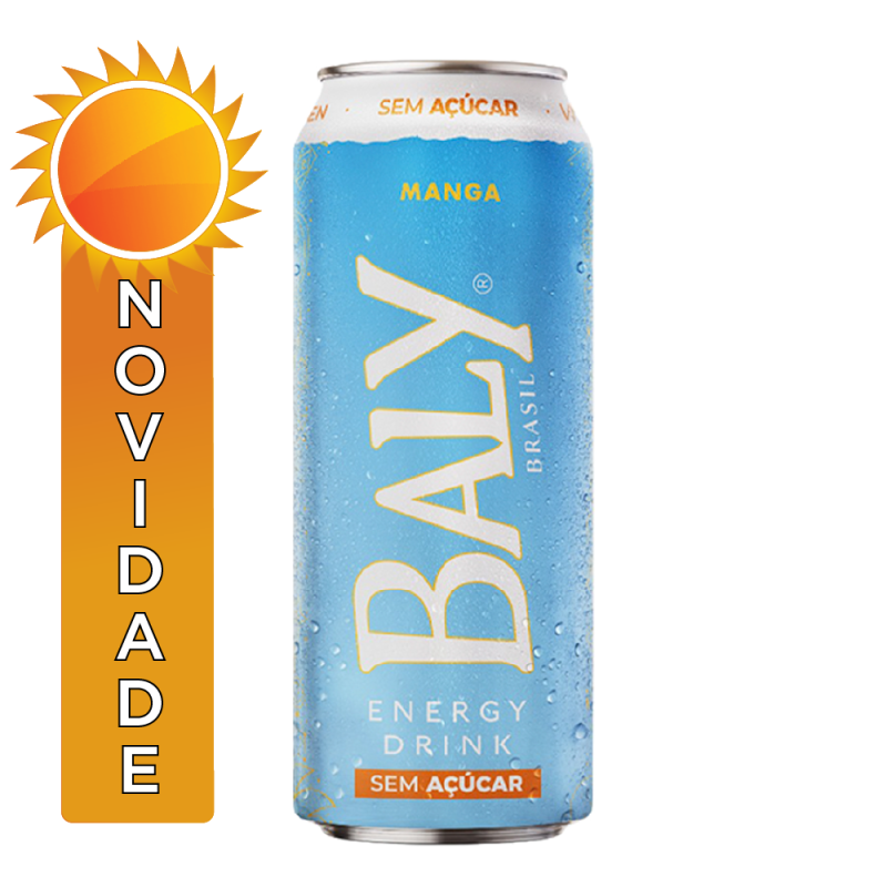 ENERGÉTICO BALY SEM AÇÚCAR 473ML MANGA - FD COM 6 UN
