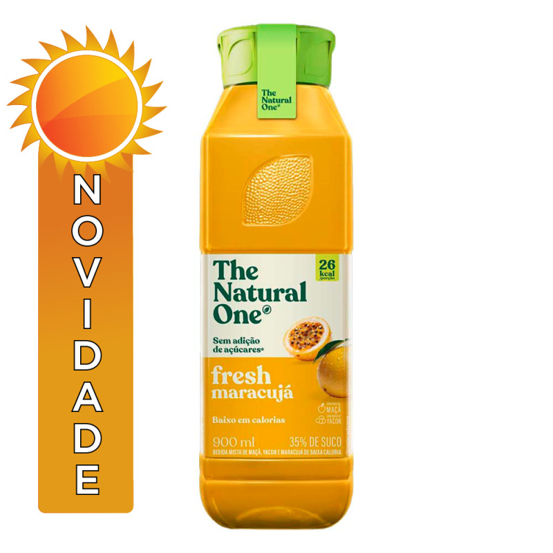 SUCO FRESH NATURAL ONE 900ML MARACUJÁ - FD COM 6 UN