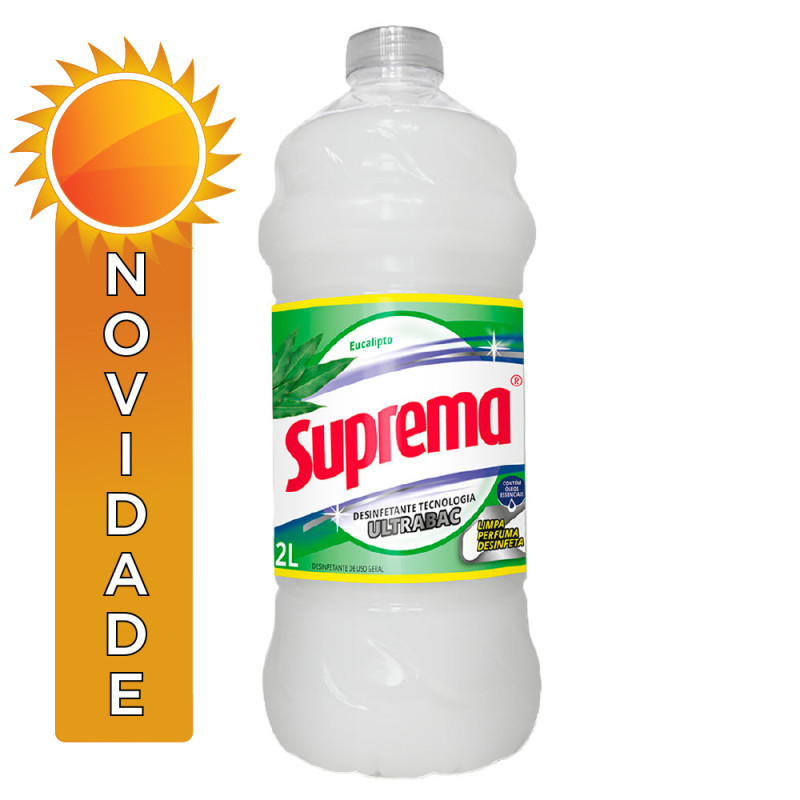 DESINFETANTE SUPREMA 2 LITROS EUCALIPTO - CX COM 6 UN