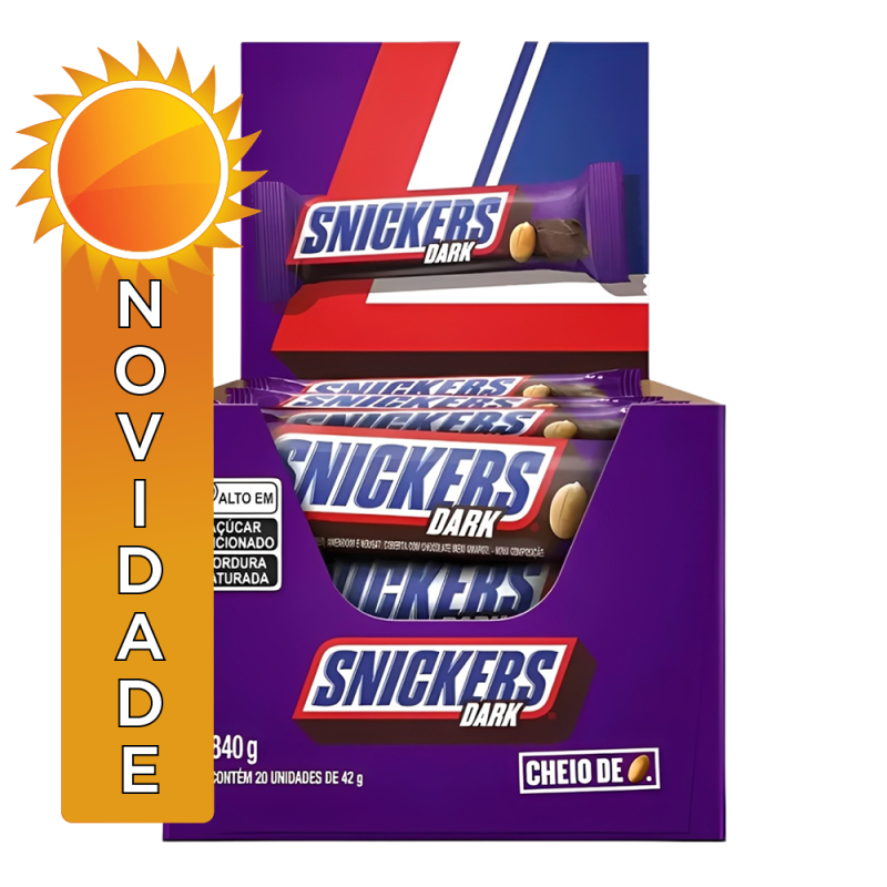 CHOCOLATE SNICKERS 42GR DARK - DP COM 20 UN