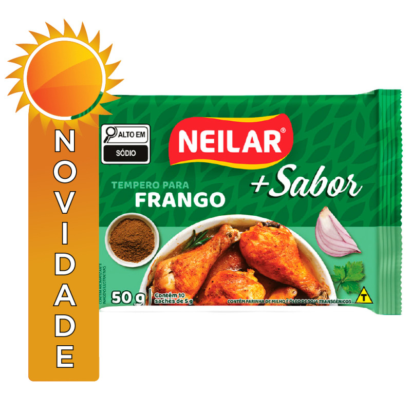 TEMPERO NEILAR MAIS SABOR 50GR FRANGO - CX COM 36 UN