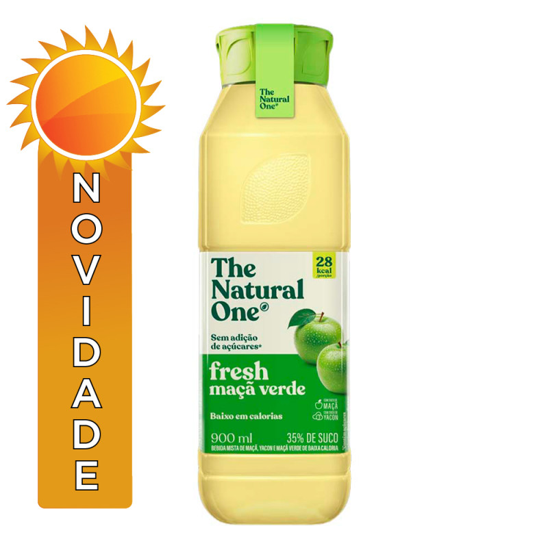 SUCO FRESH NATURAL ONE 900ML MAÇÃ VERDE - FD COM 6 UN