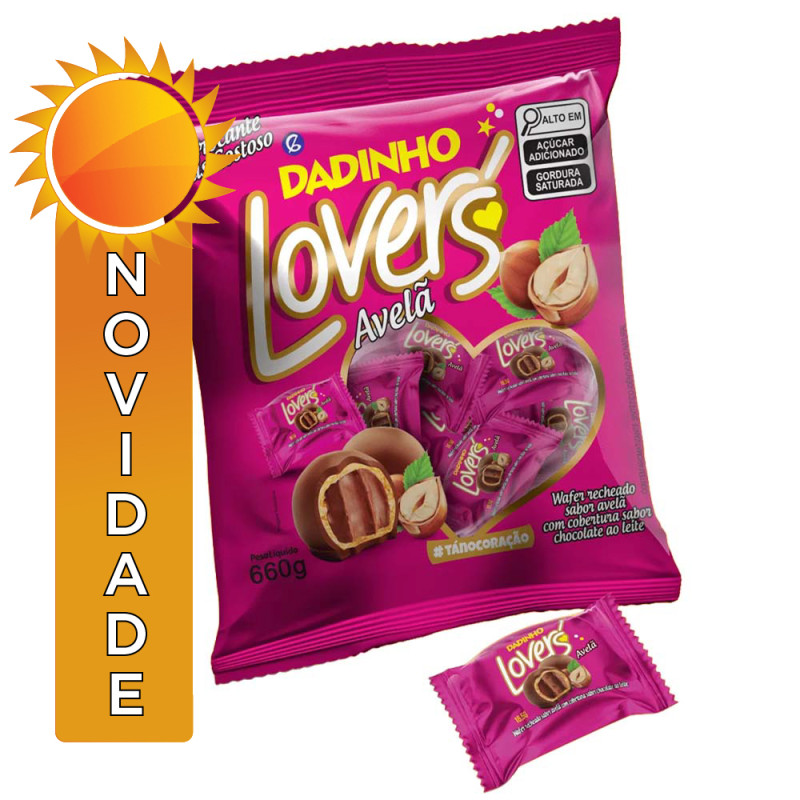 BOMBOM DADINHO LOVERS 660GR AVELÃ - UNIDADE