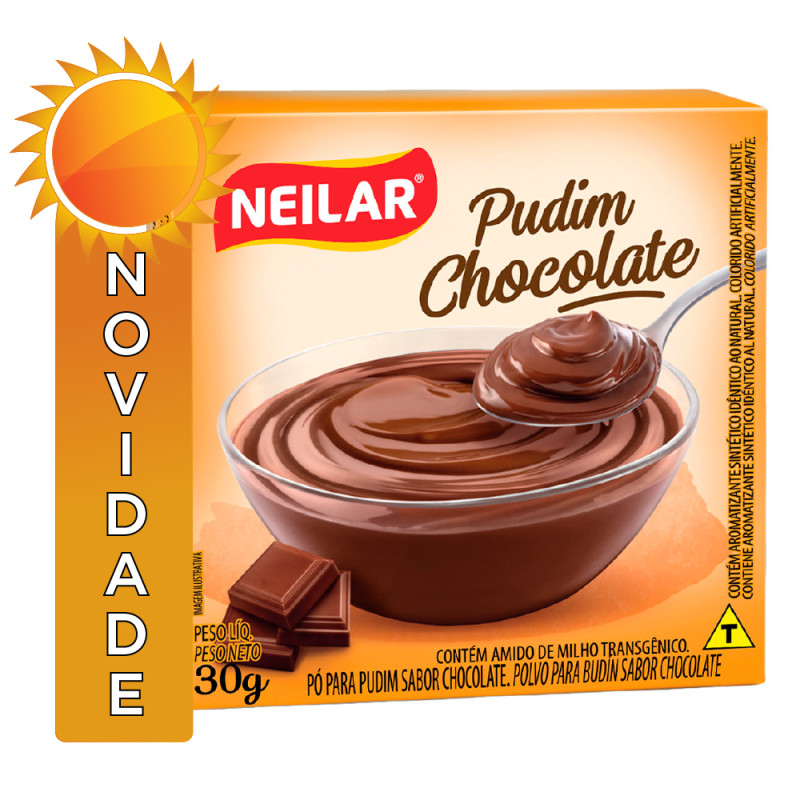 PUDIM NEILAR 30GR CHOCOLATE - CX COM 48 UN