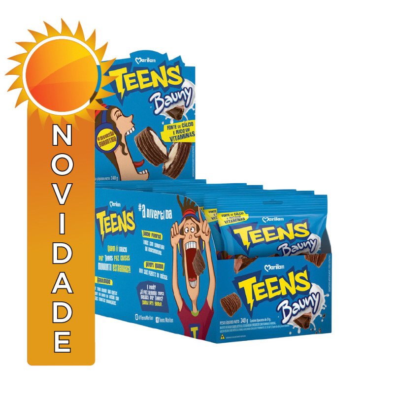 TEENS SNACK MARILAN 30GR BAUNY - DP COM 8 PC