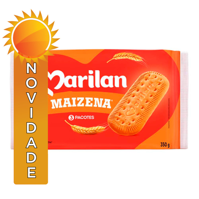 BISCOITO MARILAN 350GR MAIZENA - CX COM 24 UN