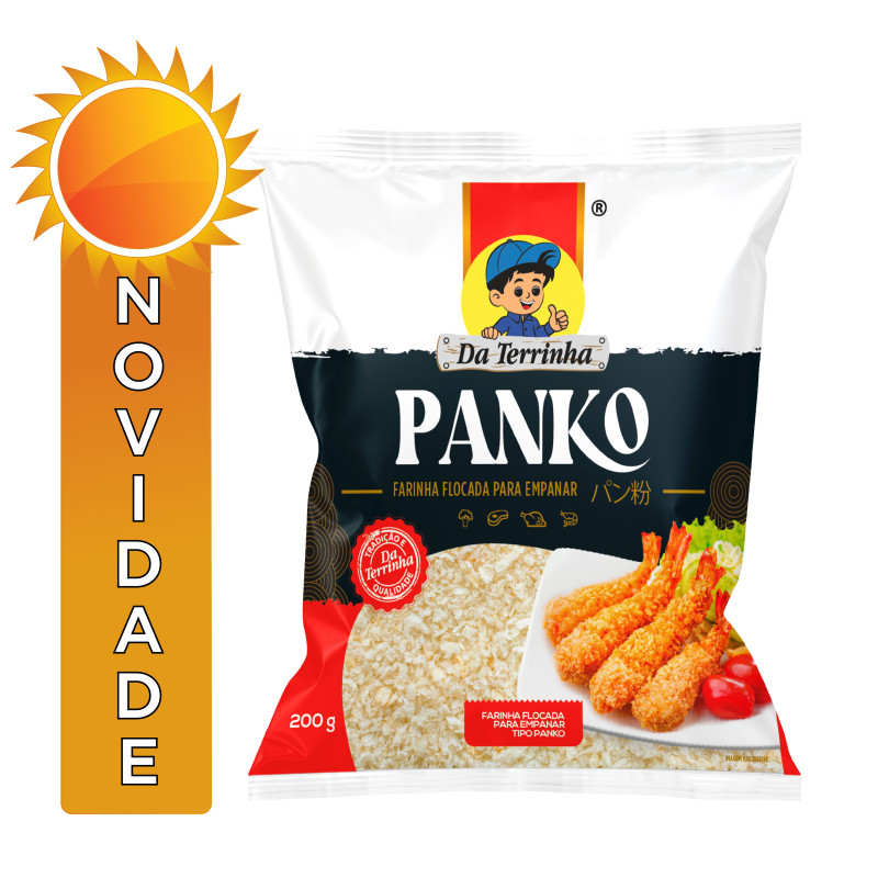 FARINHA FLOCADA PARA EMPANAR DA TERRINHA 200GR PANKO - CX COM 12 PC