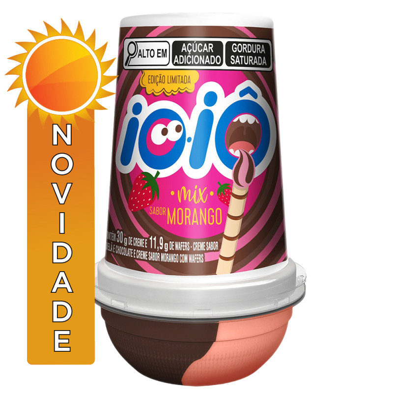 CREME DE AVELÃ IOIO MIX HERSHEY'S 41,9GR MIX MORANGO - DP COM 12 UN