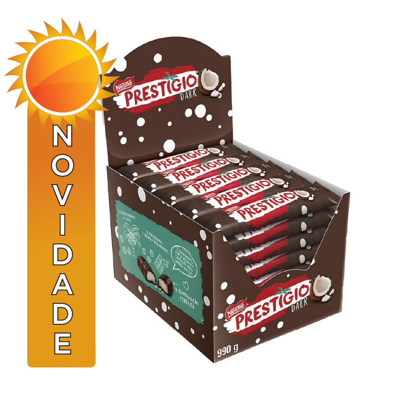 CHOCOLATE PRESTÍGIO NESTLÉ 33GR DARK - DP COM 30 UN