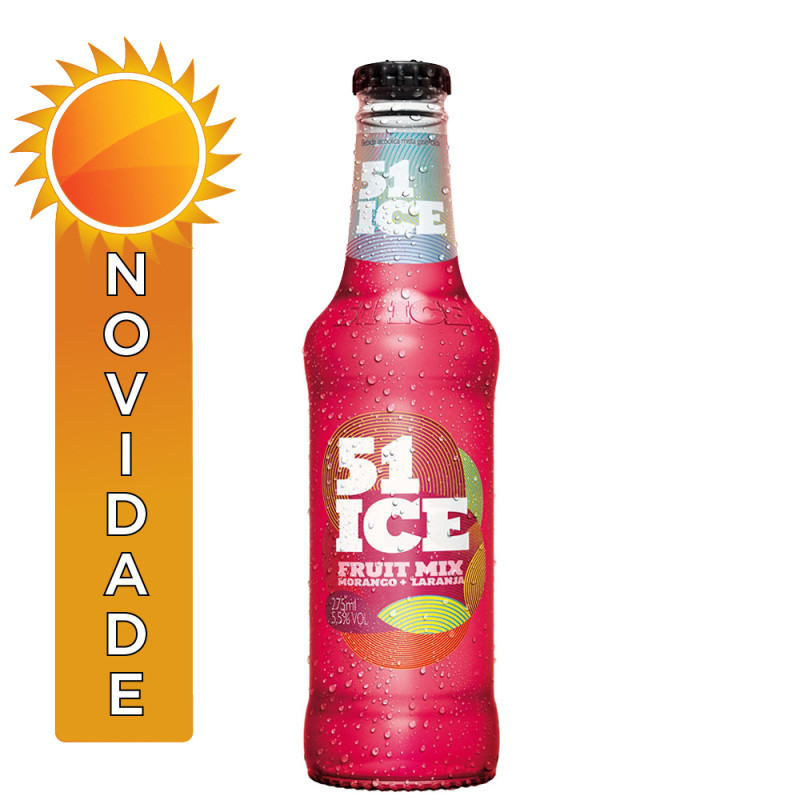 51 ICE 275ML FRUIT MIX MORANGO + LARANJA - FD COM 6 UN