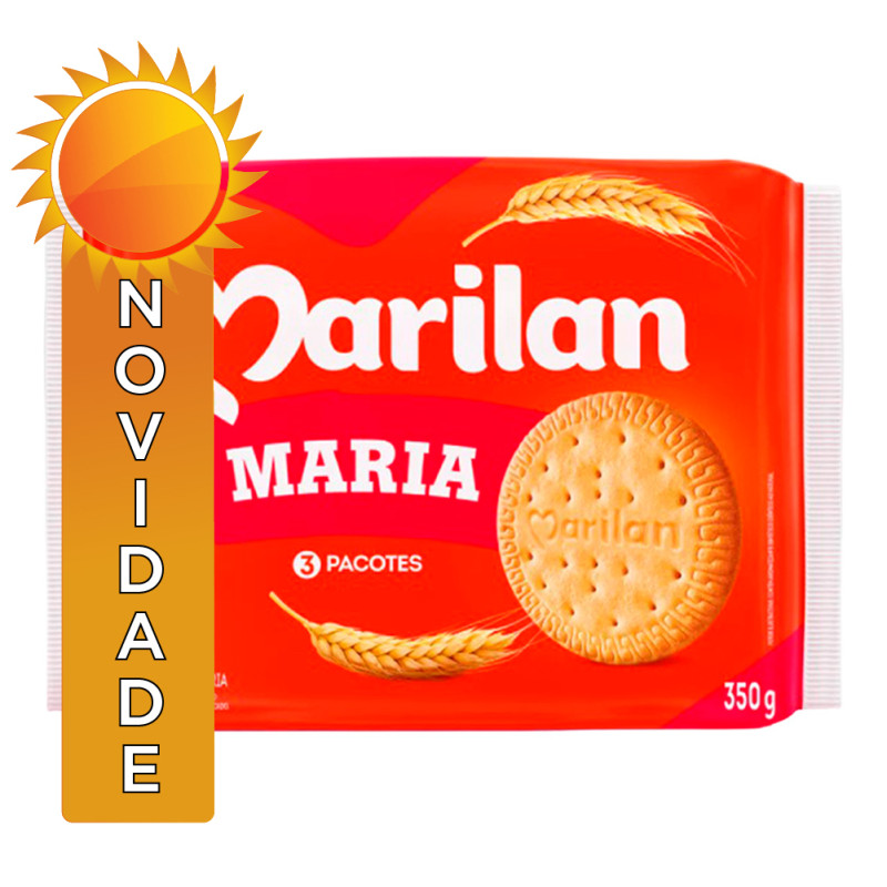 BISCOITO MARILAN 350GR MARIA - CX COM 24 UN