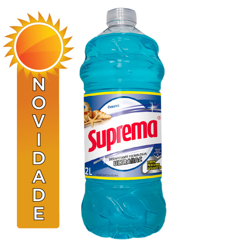 DESINFETANTE SUPREMA 2 LITROS OCEANIC - CX COM 6 UN