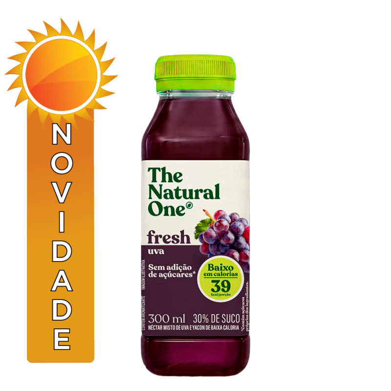 SUCO FRESH NÉCTAR NATURAL ONE 300ML UVA - FD COM 12 UN
