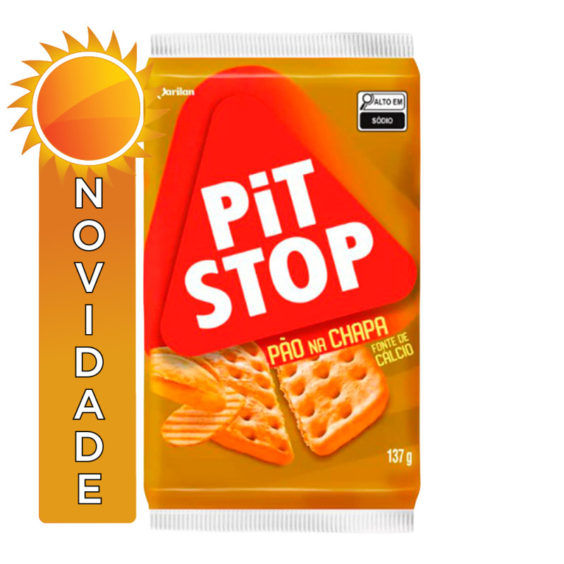 BISCOITO PIT STOP MARILAN 137GR PÃO NA CHAPA - CX COM 36 UN