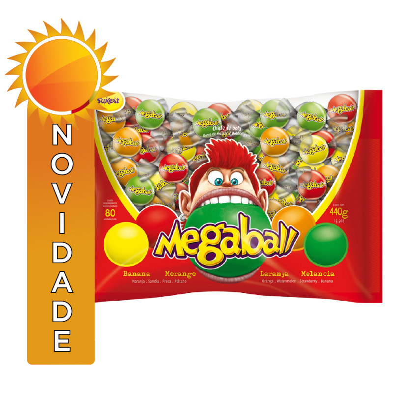 CHICLE MEGABALL SUKEST 440GR SORTIDOS - PC COM 80 UN