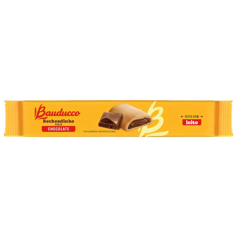 BISCOITO RECHEADINHO BAUDUCCO 104GR CHOCOLATE C/ LEITE - CX COM 49 UN