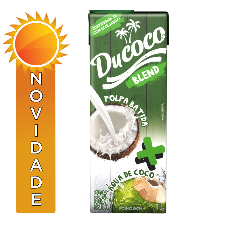 ÁGUA DE COCO DUCOCO 1LT  BLEND - CX COM 12 UN