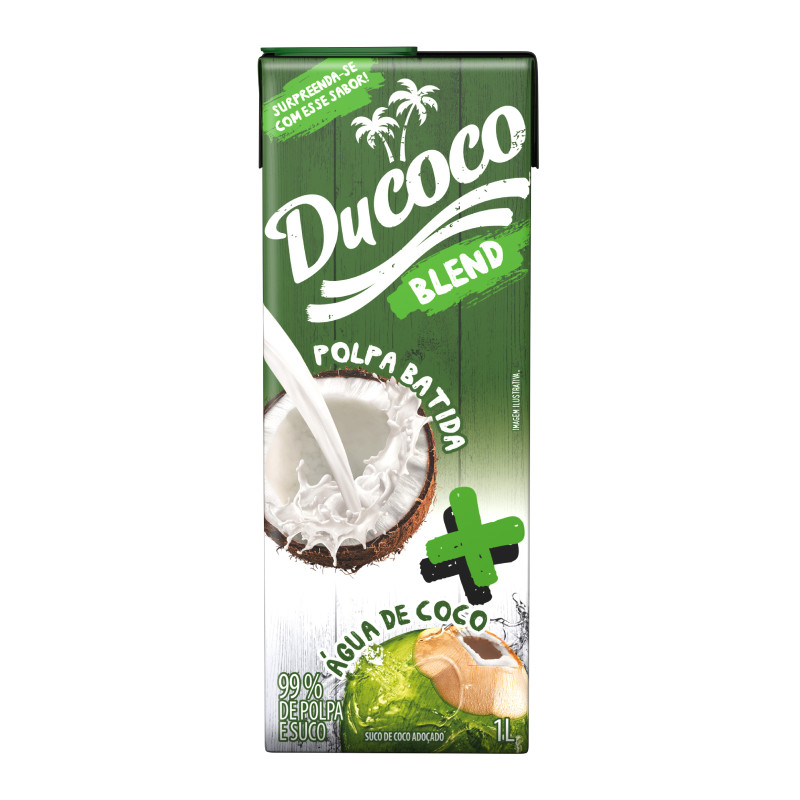 ÁGUA DE COCO DUCOCO 1 LITRO BLEND - CX COM 12 UN