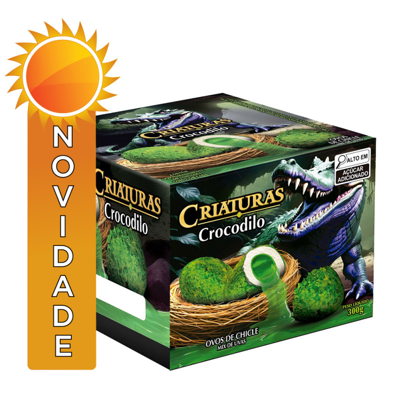 CHICLE SUKEST CRIATURAS 300GR MIX DE UVAS CROCODILO - DP COM 40 UN