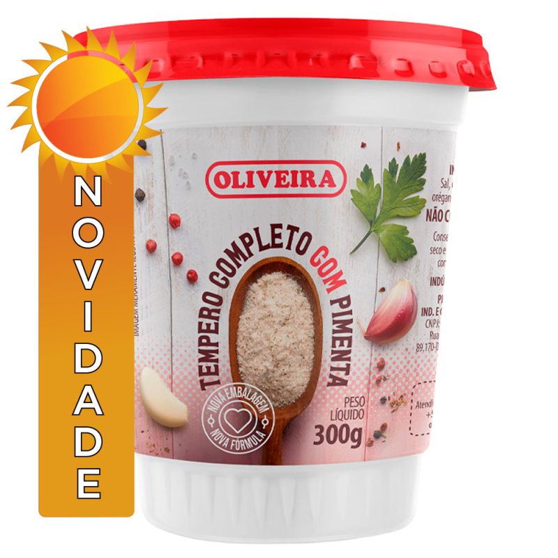TEMPERO COMPLETO OLIVEIRA 300GR TRADICIONAL COM PIMENTA - CX COM 24 UN