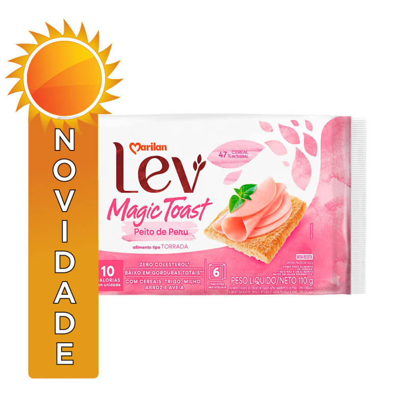 TORRADA MAGIC TOAST MARILAN 110GR PEITO DE PERU - CX COM 24 UN